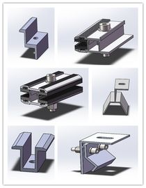 Dobra cena. Thin Film Frameless Solar Panel Clamps Semi Flexible Mounting Brackets Anodized Surface w Internecie