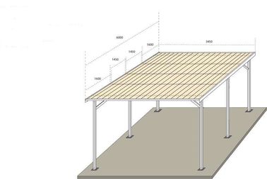 Dobra cena. PV Garage Canopy Solar Carport Structures , Anodized Galvanized Racks Solar Parking Lot w Internecie
