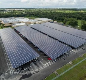 Dobra cena. Double Row Solar Car Parking SS304 Carport Solar Mounting Structure Waterproof Adjustable Metal PV Panel Support System w Internecie