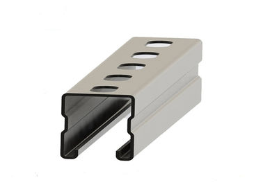 Dobra cena. HDG Perforated Galvanized U Channel , PV Mounting Structure Cold Formed Channel w Internecie