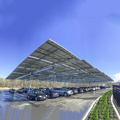 Dobra cena. 10KW 30KW Hot Galvanized Steel Solar PV Carport w Internecie