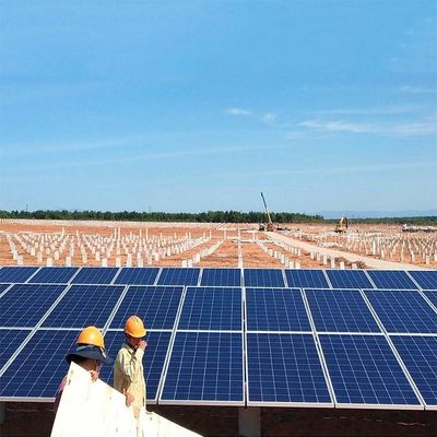 Dobra cena. Natural Hot Dip Galvanized 6mm Solar Panel Ground Mounting Systems w Internecie