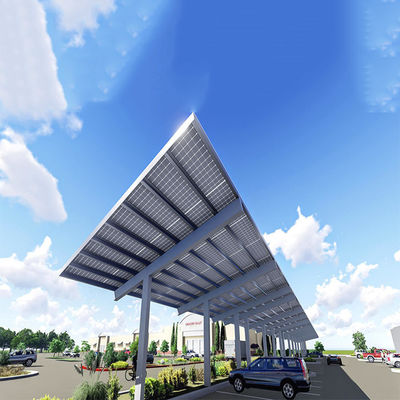 Dobra cena. Span 5000mm PV Carport Solar Systems For Private Parking Lot w Internecie