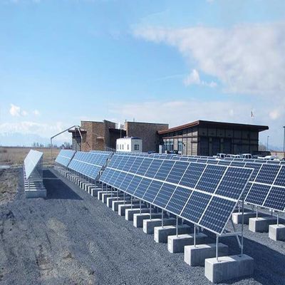 Dobra cena. Customized Tilt Angel Solar Panel Ground Mounting Grid Tied Solar System w Internecie
