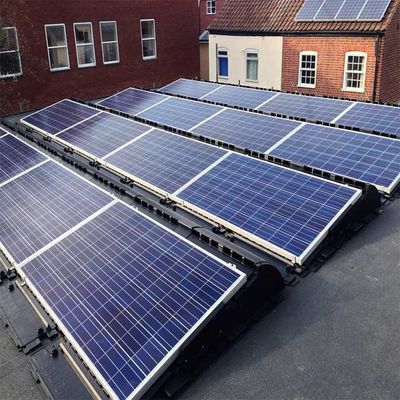 Dobra cena. 0-20m Height Hot Galvanized Steel Flat Roof Solar PV Mounting System w Internecie