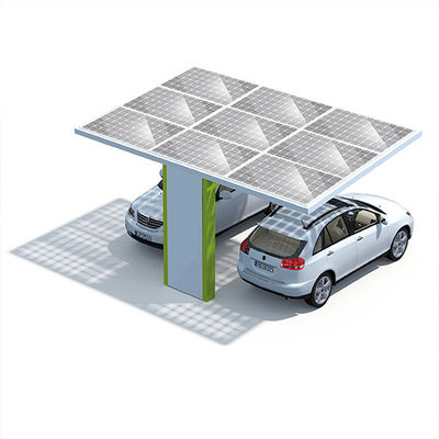 Dobra cena. On Off Grid Thickness 15mm PV Carport Solar Systems For Private Parking Lot w Internecie