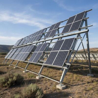 Dobra cena. Systemy montażowe naziemne paneli fotowoltaicznych z możliwością orientacji modułów w poziomie lub pionie, z prześwitem od gruntu do 1,2 m i wysokością od 8 do 15 stóp w Internecie