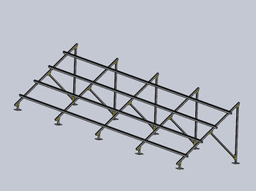 Dobra cena. Galvanized Base Ground Mounted Solar PV Systems , Metal  Photovoltaic Mounting System w Internecie