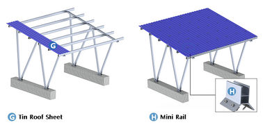 Dobra cena. Q345 6063 Solar Parking Lot ,  Frameless Panel Open Ground PV Mounting Systems w Internecie