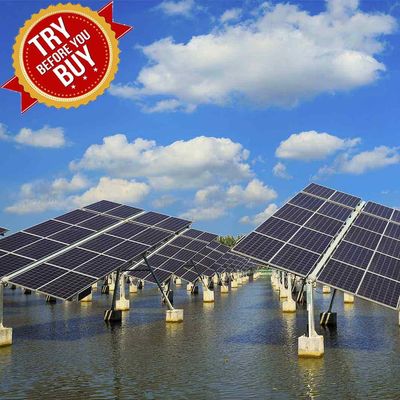 Dobra cena. Rust Protection PV Mounting Brackets Fishing-Light Complementary Solar Panel Ground Mounting System For Fish Farm w Internecie