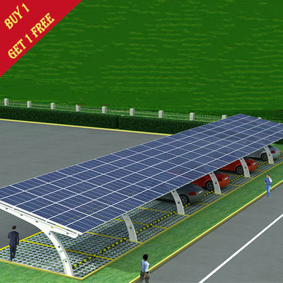 60kw Carport Solar Systems For Car Port Parking Frameless Panel PV Ground Mounting Solar Car Parking Shed