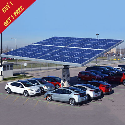 Galvanized Steel PV Carport Solar Systems 1.4KN/M2 Max Snow Load Galvanized Surface
