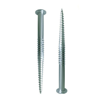 Dobra cena. Hot Dipping Metal Ground Screw Piles Steel Anchor Helical Length 1000~3500mm Anticorrosive For Solar Mounting Systems w Internecie
