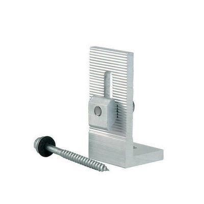 Dobra cena. Silver Aluminum Mid End Clamps Solar System Components for Solar Structure Systems w Internecie