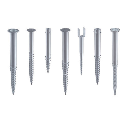 Dobra cena. Stainless Steel Solar Screw Piles, Potovoltaic Mounting Foundation Ground Galvanized Earth Screw Anchors w Internecie