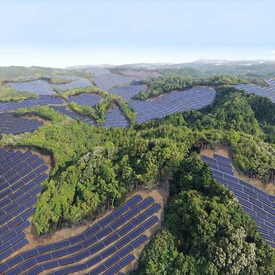 Dobra cena. 10-60° Tilt Angle Q235 Photovoltaic Ground Mounting Brackets w Internecie