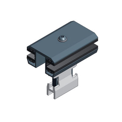 Dobra cena. 35/40/45/50mm Aluminum 6063-T5 Metal Roof Solar Panel Clamps For Frameless PV Module Mounting Structures w Internecie