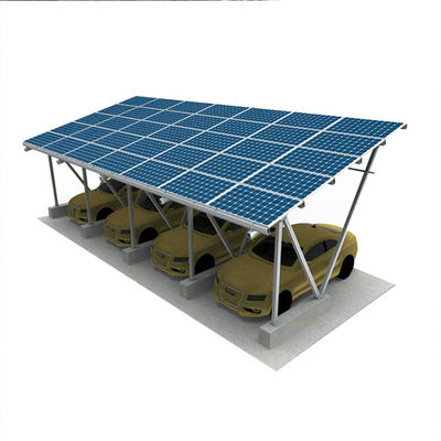 Dobra cena. Galvanized Metal Solar Power Parking Lot Carport Structures 5deg-15deg w Internecie