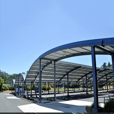 Dobra cena. 0-60 Degree Hot Galvanized Steel PV Solar Carport Mounting System w Internecie
