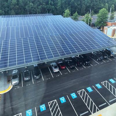 Dobra cena. Flexible 20KW Galvanized Steel Solar PV Mounting Structure SGS For Carport w Internecie