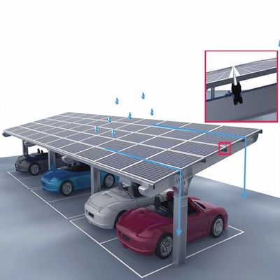 Dobra cena. Waterproof Galvanized Ground Mounting System For Solar Car Shed w Internecie