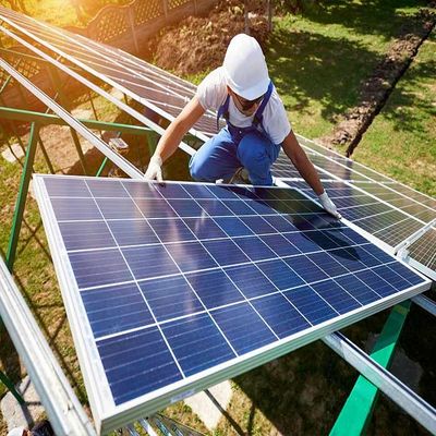 Dobra cena. Anodized Q235 Steel Ground Mounted Solar Structure w Internecie