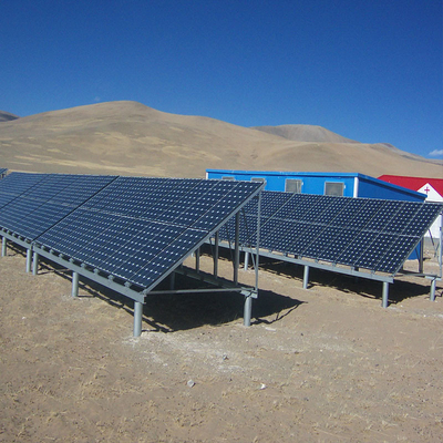 Dobra cena. Hot Dip Galvanized Ground Solar Mounting Bracket High Power Output w Internecie