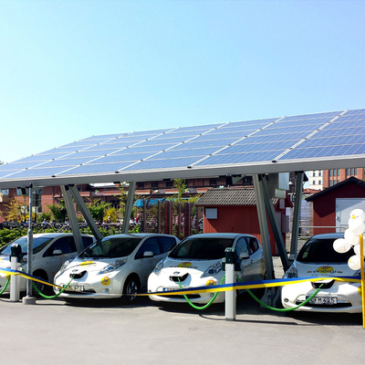 Dobra cena. Pv Module Carport Solar Mounting System Ground Mounted for Car parking solar structure w Internecie